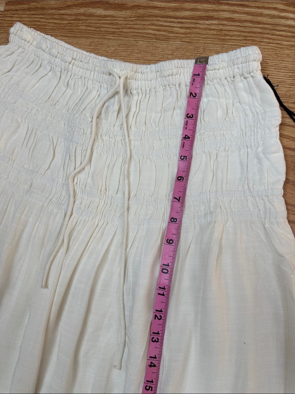 Future Collective Women’s White Eyelet Embroidered Midi Skirt Size M NWT - Picture 4 of 7
